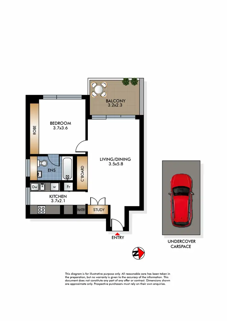 Floorplan of Homely apartment listing, 22/9 Goomerah Crescent, Darling Point NSW 2027