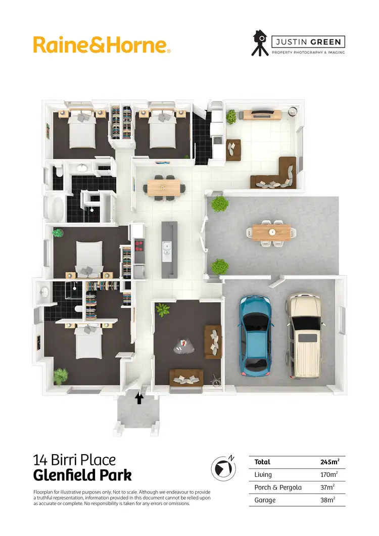 Floorplan of Homely house listing, 14 Birri Place, Glenfield Park NSW 2650