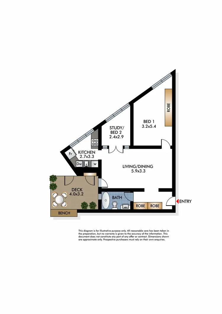Floorplan of Homely apartment listing, 4/7 O'Brien Street, Bondi Beach NSW 2026