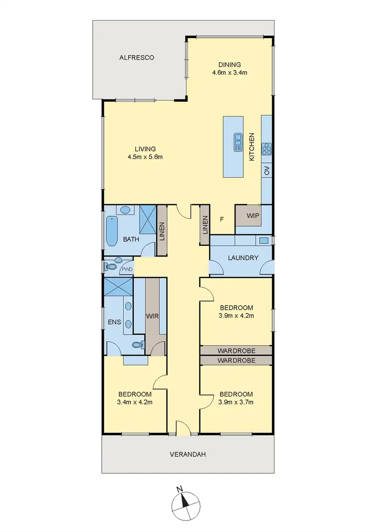 Floorplan of Homely house listing, 40 Davies Street, Newport VIC 3015