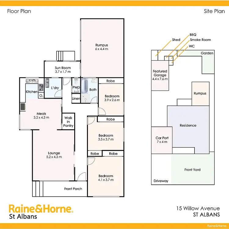 Floorplan of Homely house listing, 15 Willow Avenue, St Albans VIC 3021