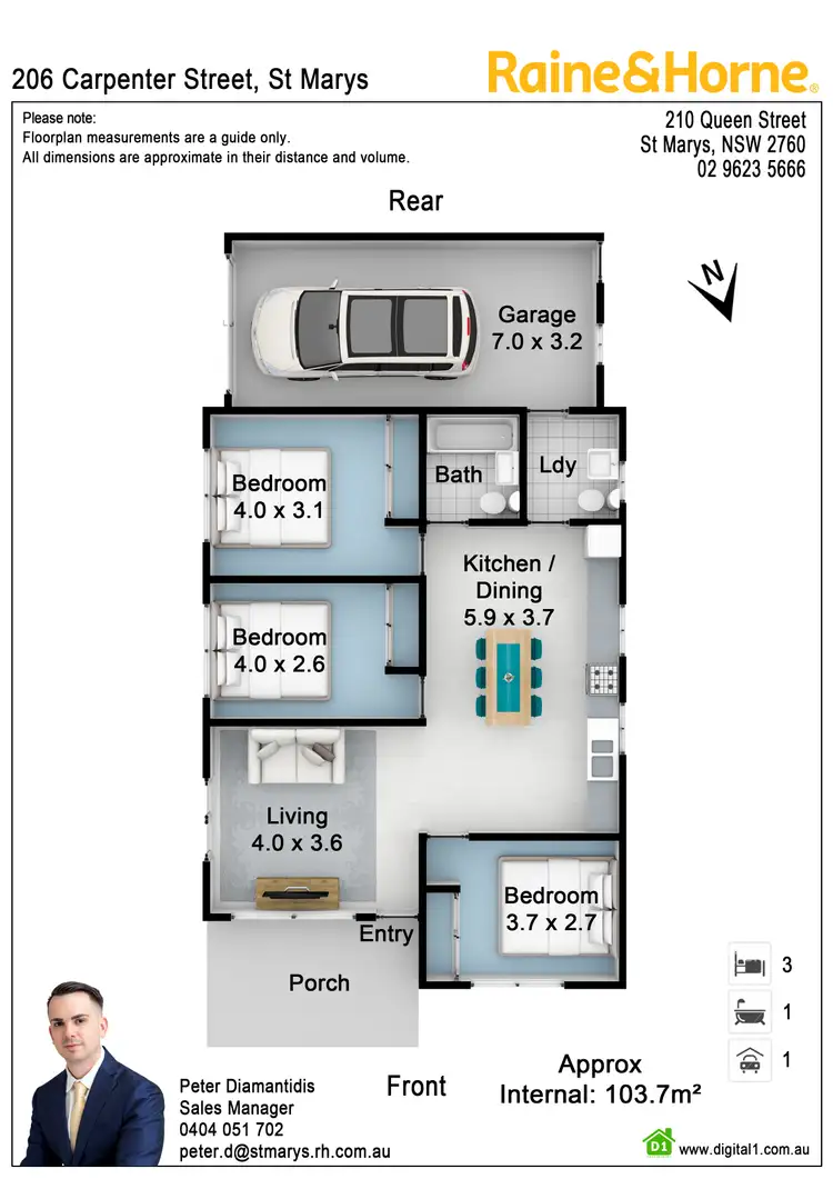 Floorplan of Homely house listing, 206 Carpenter Street, St Marys NSW 2760