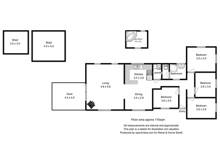 Floorplan of Homely house listing, 2 Third Avenue, Dodges Ferry TAS 7173