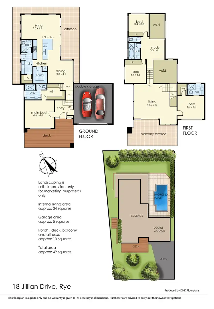 Floorplan of Homely land listing, 18 Jillian Drive, Rye VIC 3941