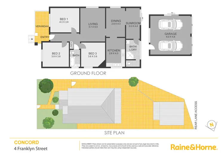 Floorplan of Homely house listing, 4 Franklyn Street, Concord NSW 2137