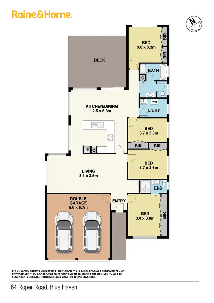 Floorplan of Homely house listing, 64 Roper Road, Blue Haven NSW 2262