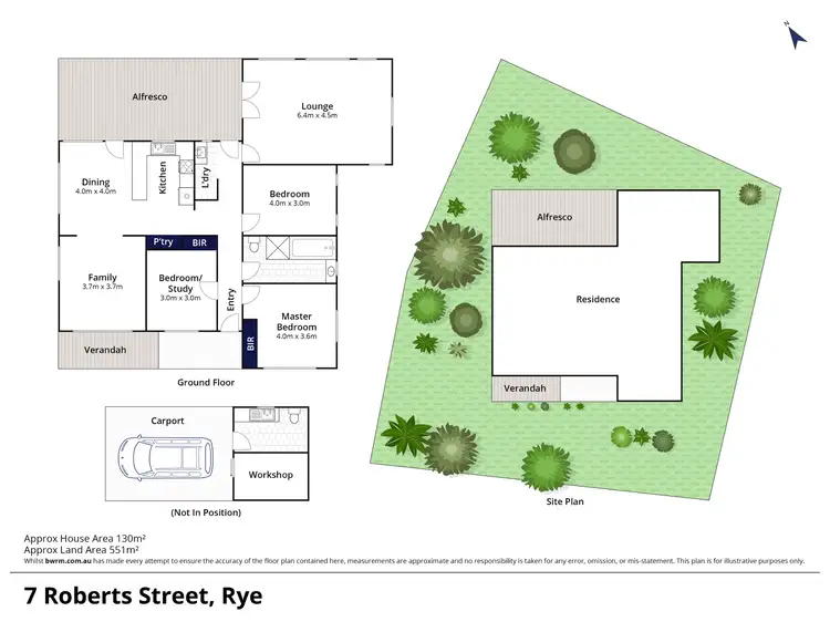 Floorplan of Homely house listing, 7 Roberts Street, Rye VIC 3941