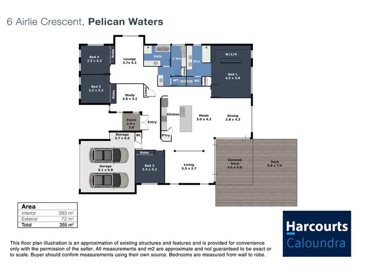 Floorplan of Homely house listing, 6 Airlie Crescent, Pelican Waters QLD 4551