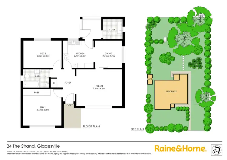 Floorplan of Homely house listing, 34 The Strand, Gladesville NSW 2111