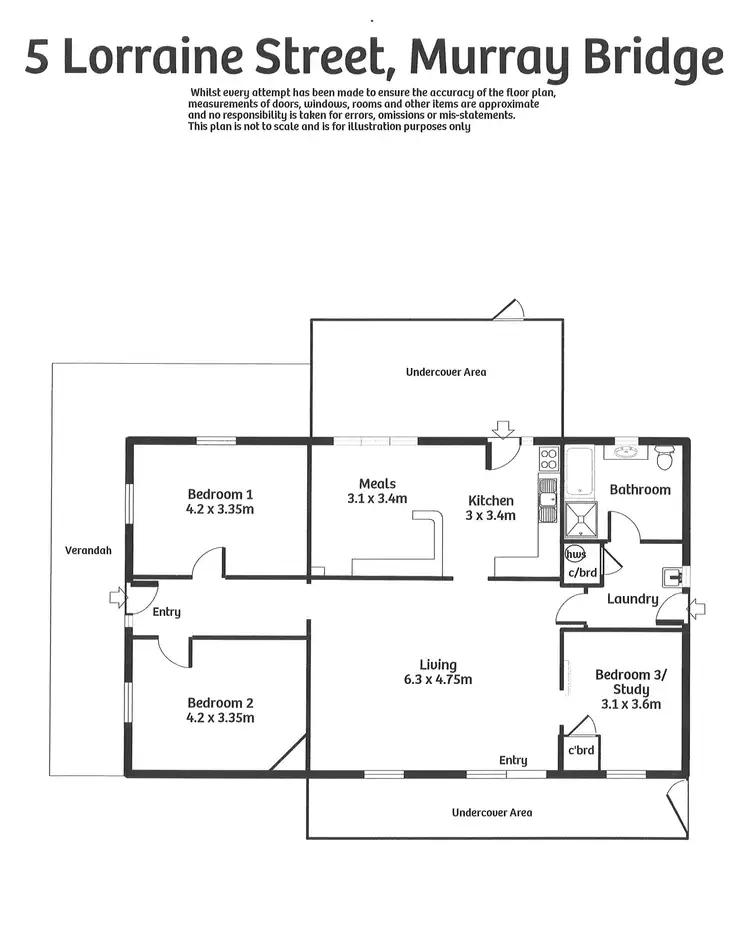 Floorplan of Homely house listing, 5 Lorraine Street, Murray Bridge SA 5253