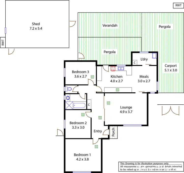 Floorplan of Homely house listing, 30 Leon Street, Salisbury North SA 5108