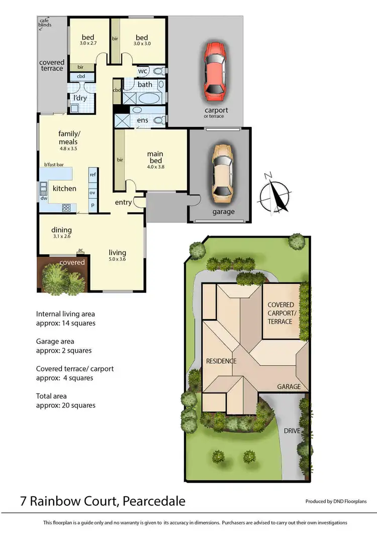 Floorplan of Homely house listing, 7 Rainbow Court, Pearcedale VIC 3912