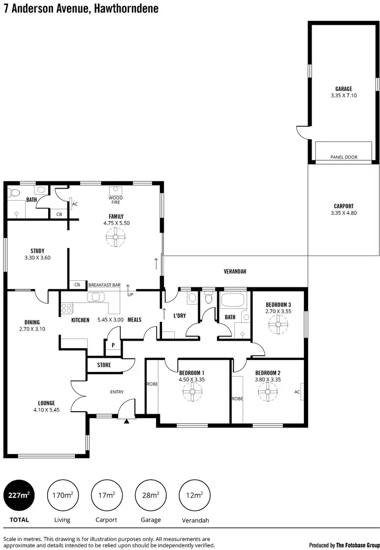 Floorplan of Homely house listing, 7 Anderson Avenue, Hawthorndene SA 5051