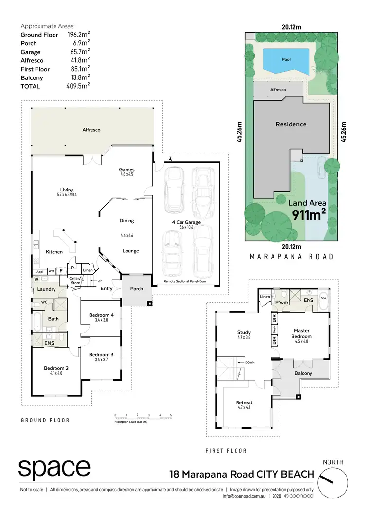 Floorplan of Homely house listing, 18 Marapana Road, City Beach WA 6015