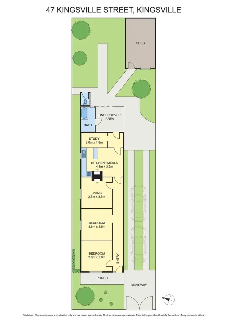 Floorplan of Homely house listing, 47 Kingsville Street, Kingsville VIC 3012