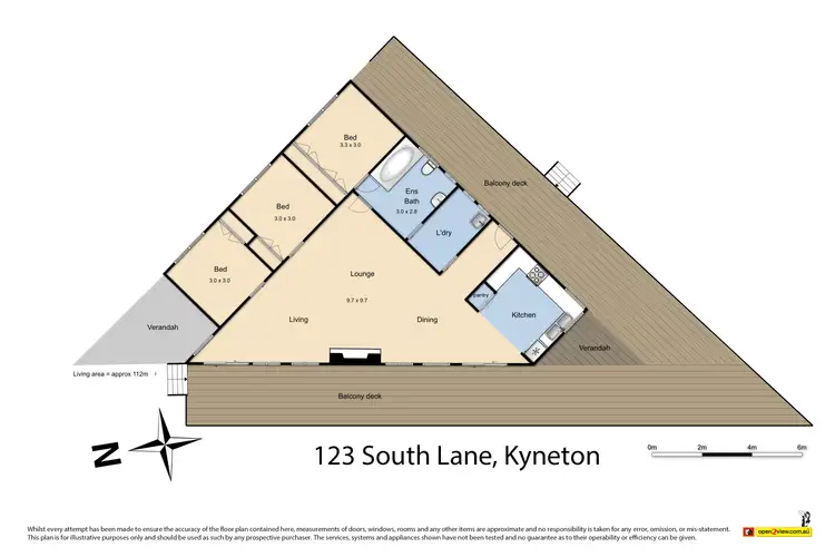 Floorplan of Homely house listing, 123 South Lane, Kyneton VIC 3444
