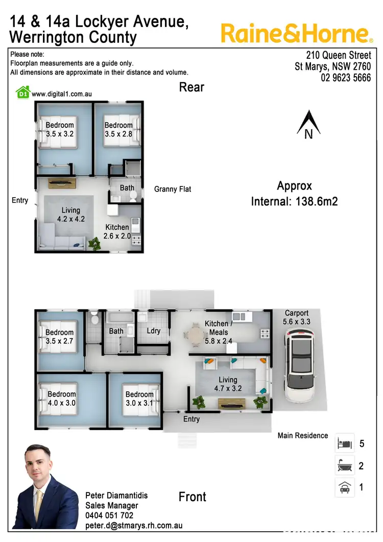 Floorplan of Homely house listing, 14 & 14a Lockyer avenue, Werrington County NSW 2747