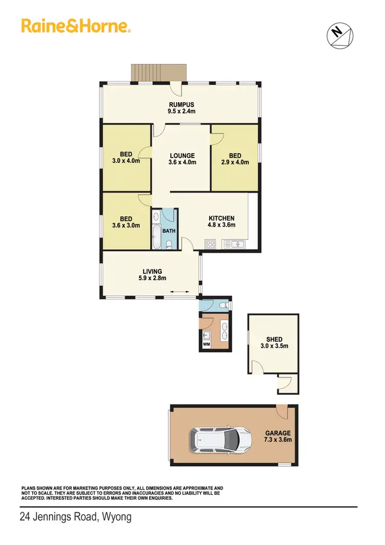 Floorplan of Homely house listing, 24 Jennings Road, Wyong NSW 2259
