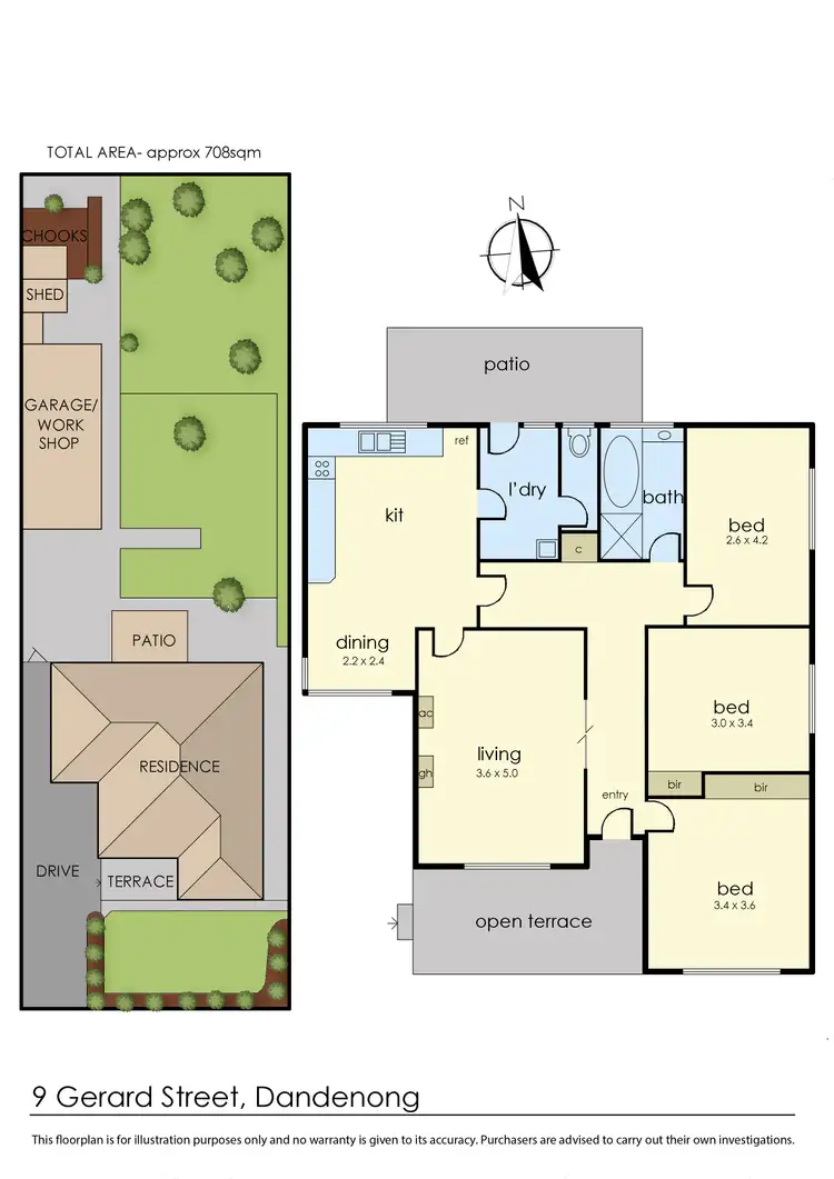 Floorplan of Homely house listing, 9 Gerard Street, Dandenong VIC 3175