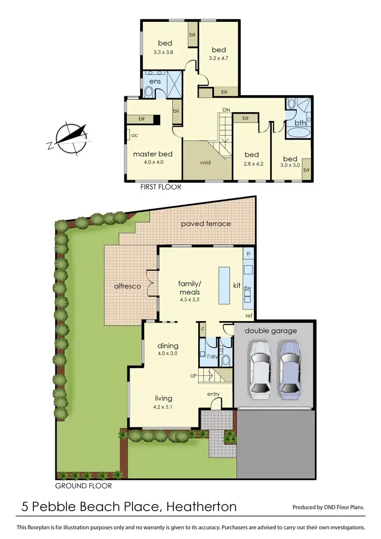 Floorplan of Homely house listing, 5 Pebble Beach Place, Heatherton VIC 3202