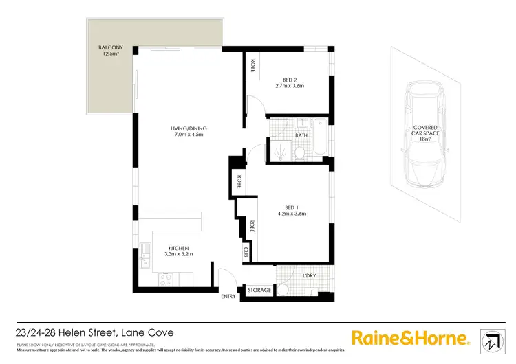 Floorplan of Homely apartment listing, 23/24 Helen Street, Lane Cove NSW 2066