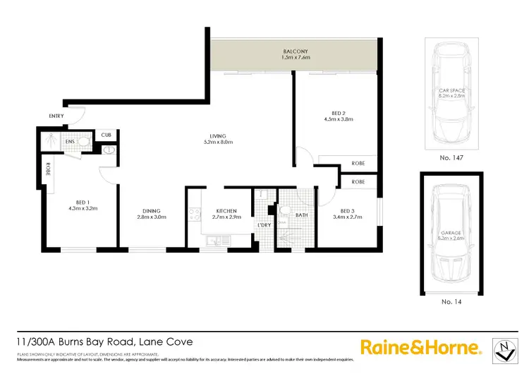 Floorplan of Homely apartment listing, 11/300A Burns Bay Road, Lane Cove NSW 2066