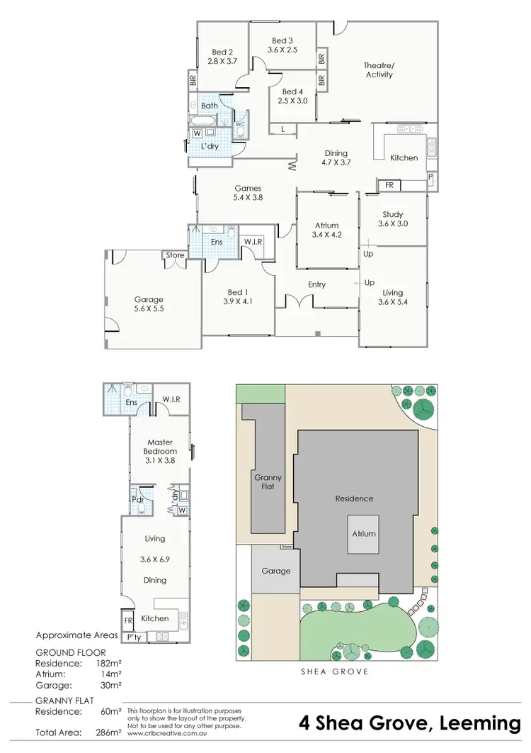 Floorplan of Homely house listing, 4 Shea Grove, Leeming WA 6149