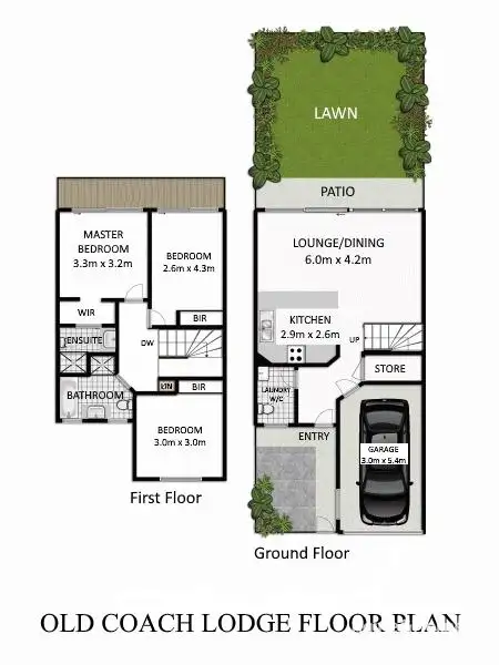 Floorplan of Homely townhouse listing, 82/100 Franklin Drive, Mudgeeraba QLD 4213