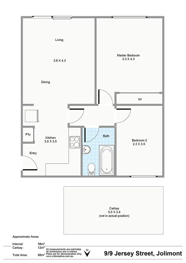 Floorplan of Homely unit listing, 9/9 Jersey Street, Jolimont WA 6014
