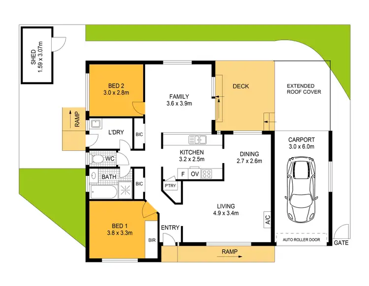 Floorplan of Homely house listing, 124 Rosetta Village 1 - 27 Maude Street, Encounter Bay SA 5211