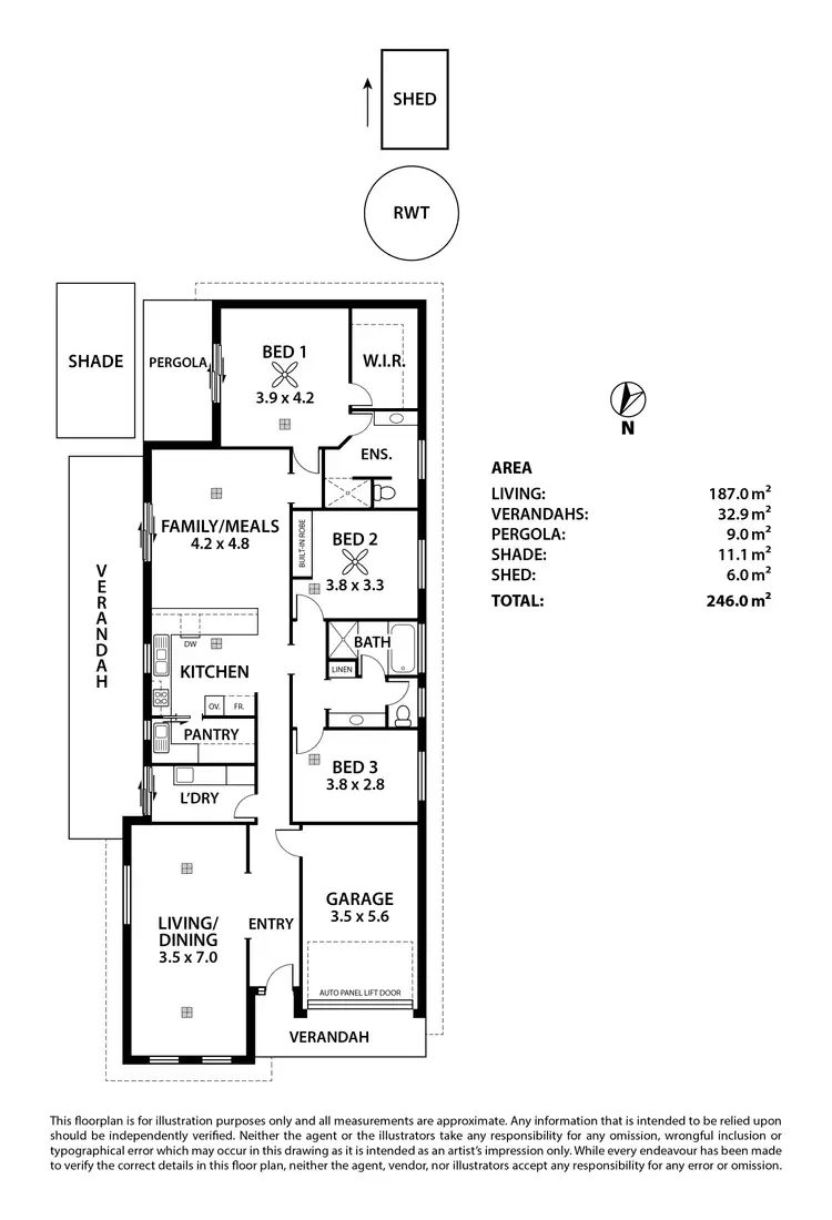 Floorplan of Homely house listing, 10 Taylors Lane, Strathalbyn SA 5255