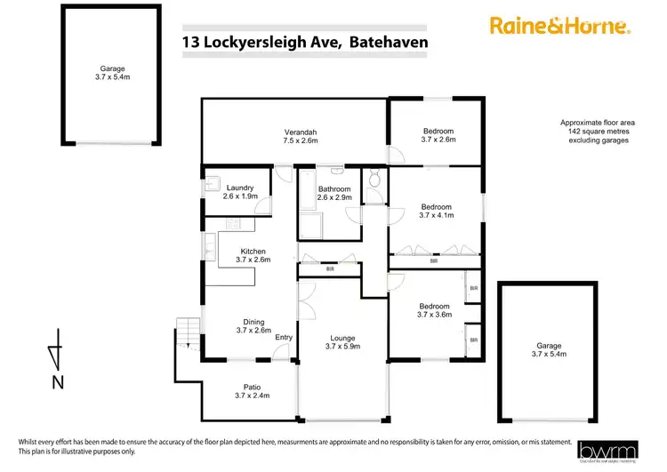 Floorplan of Homely house listing, 13 Lockyersleigh Avenue, Batehaven NSW 2536