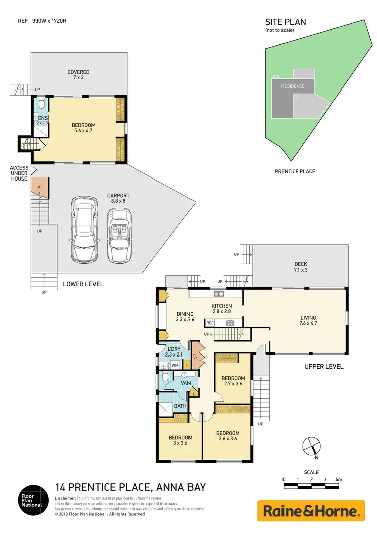 Floorplan of Homely house listing, 14 Prentice Place, Anna Bay NSW 2316