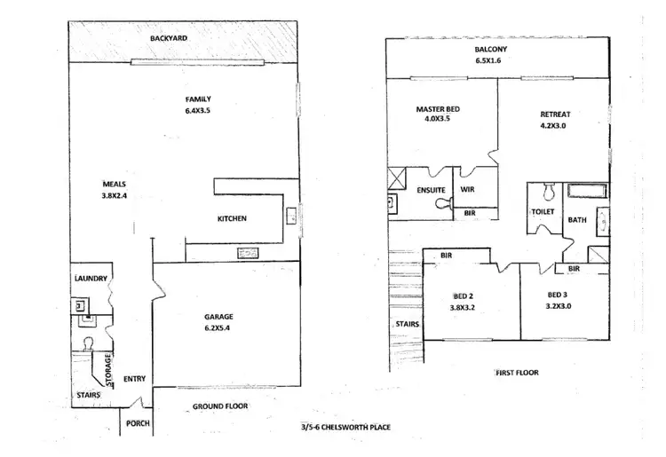 Floorplan of Homely house listing, 3/5 Chelsworth Place, Caroline Springs VIC 3023