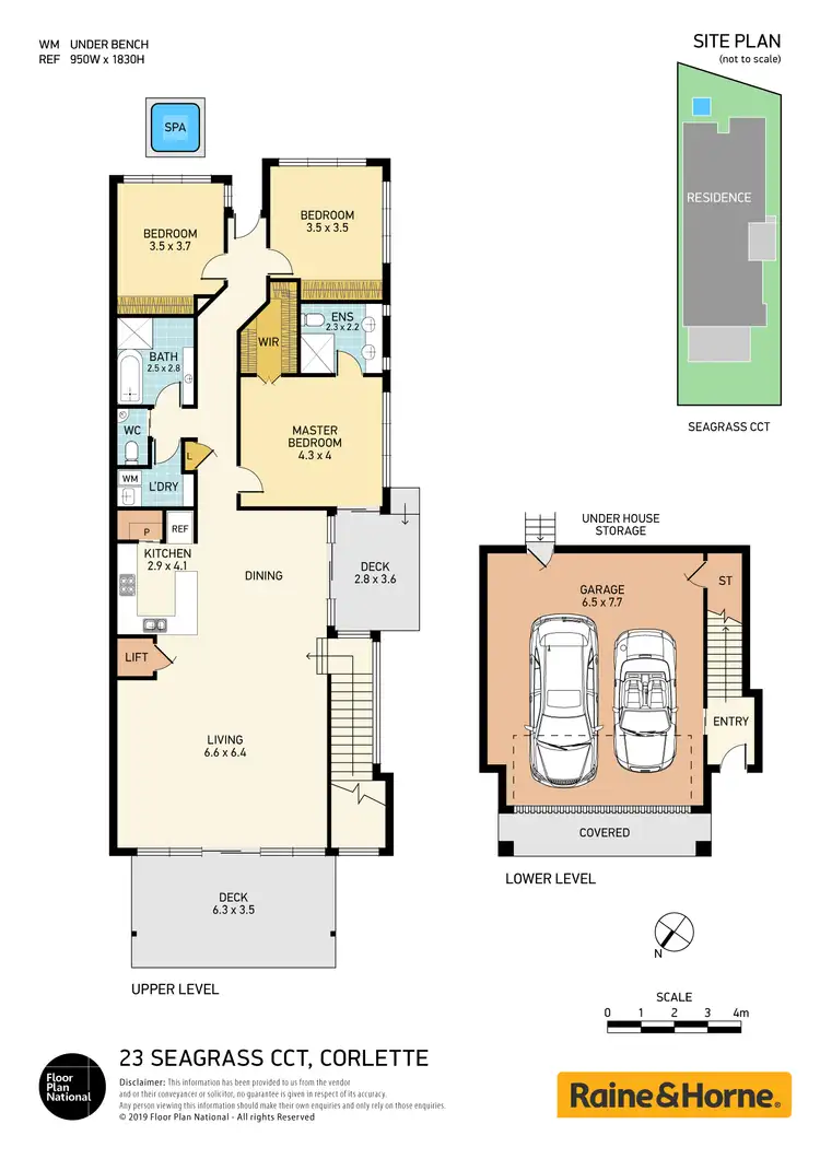 Floorplan of Homely semi-detached listing, 23a Seagrass Circuit, Corlette NSW 2315