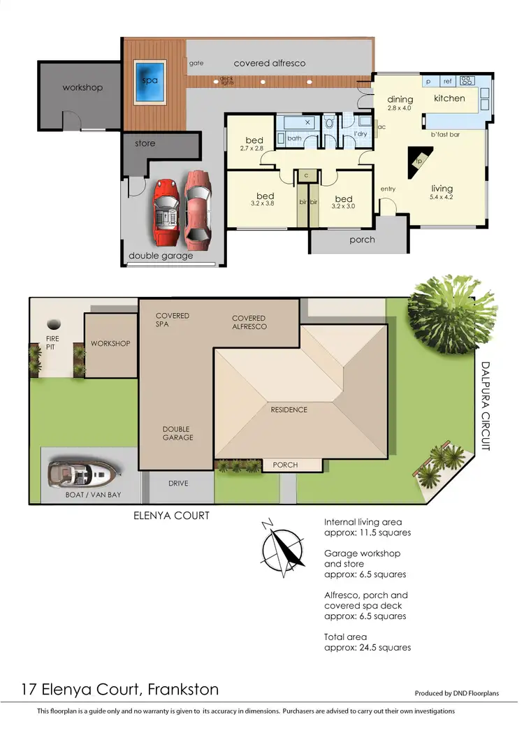 Floorplan of Homely house listing, 17 Elenya Court, Frankston VIC 3199