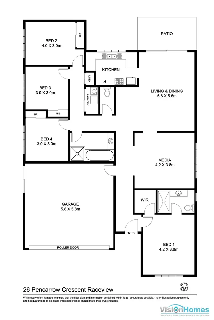 Floorplan of Homely house listing, 26 Pencarrow Crescent, Raceview QLD 4305