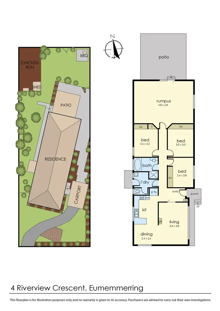 Floorplan of Homely house listing, 4 Riverview Crescent, Eumemmerring VIC 3177