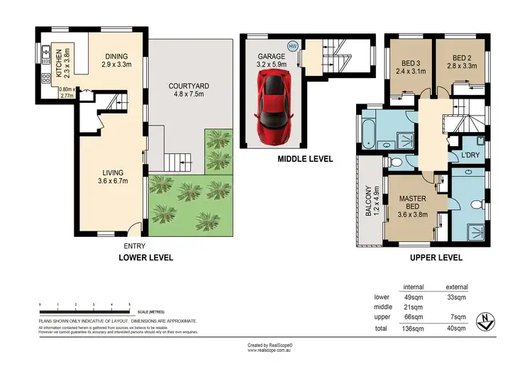Floorplan of Homely townhouse listing, 3/44 Stanley Terrace, Taringa QLD 4068