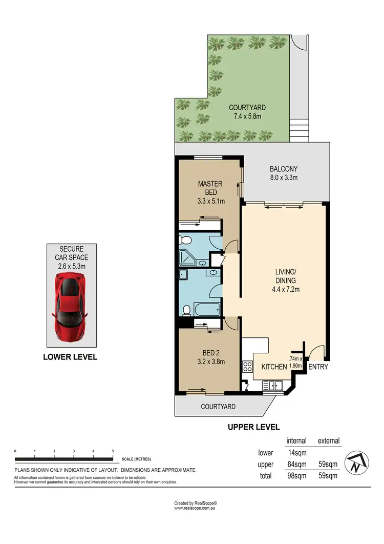Floorplan of Homely apartment listing, 62/139 Macquarie Street, St Lucia QLD 4067