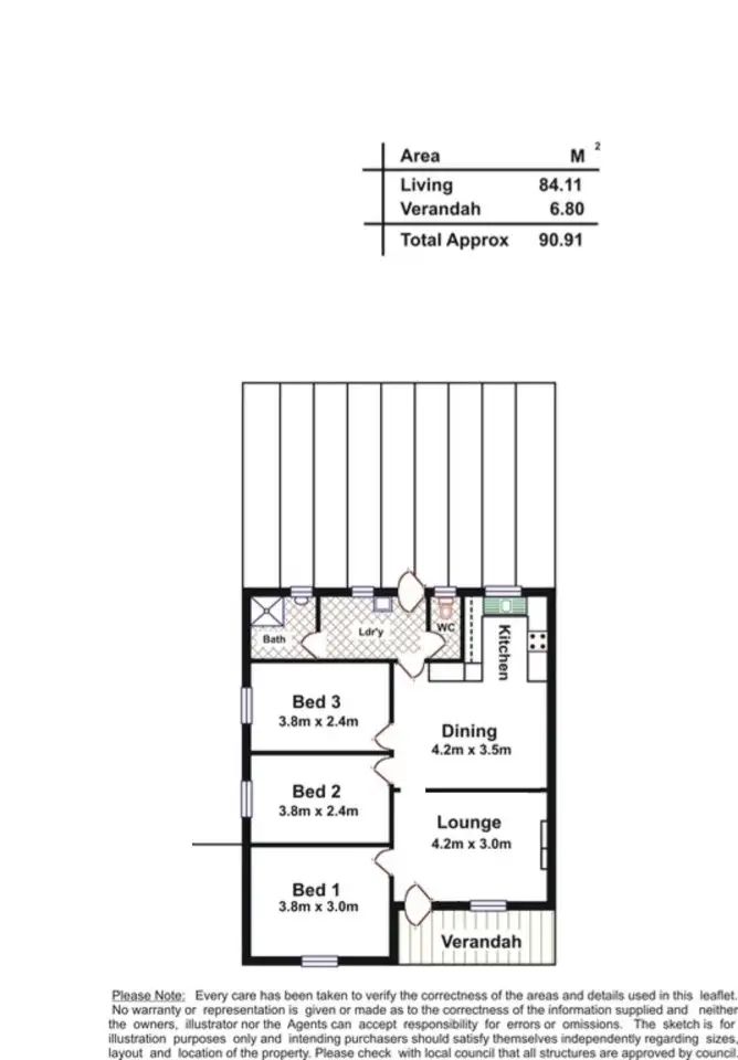Floorplan of Homely house listing, 7 Winkfield Street, Davoren Park SA 5113