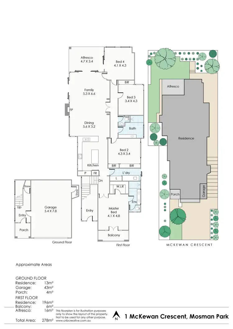 Floorplan of Homely house listing, 1 McEwan Crescent, Mosman Park WA 6012
