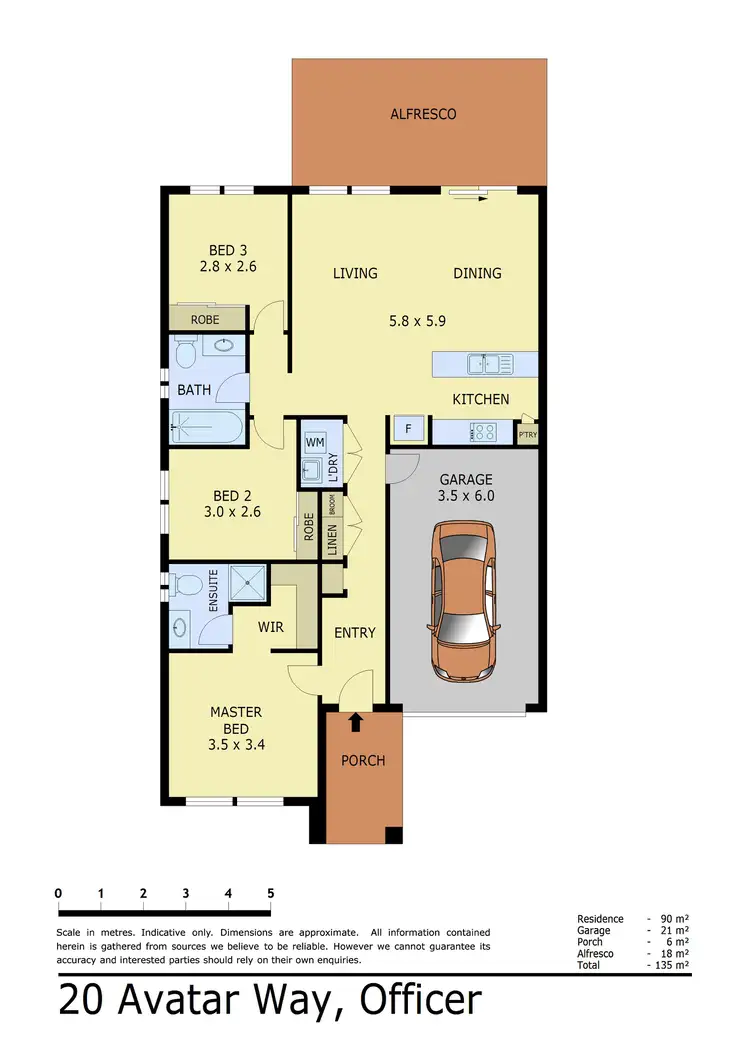 Floorplan of Homely house listing, 20 Avatar Way, Officer VIC 3809