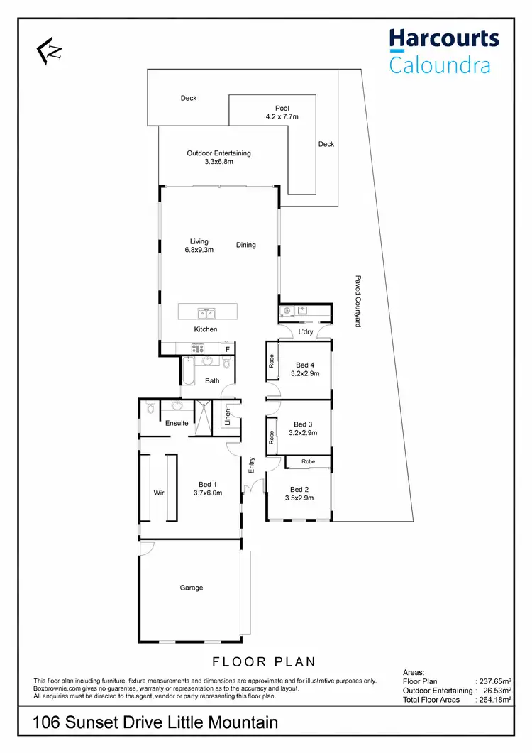 Floorplan of Homely house listing, 106 Sunset Drive, Little Mountain QLD 4551