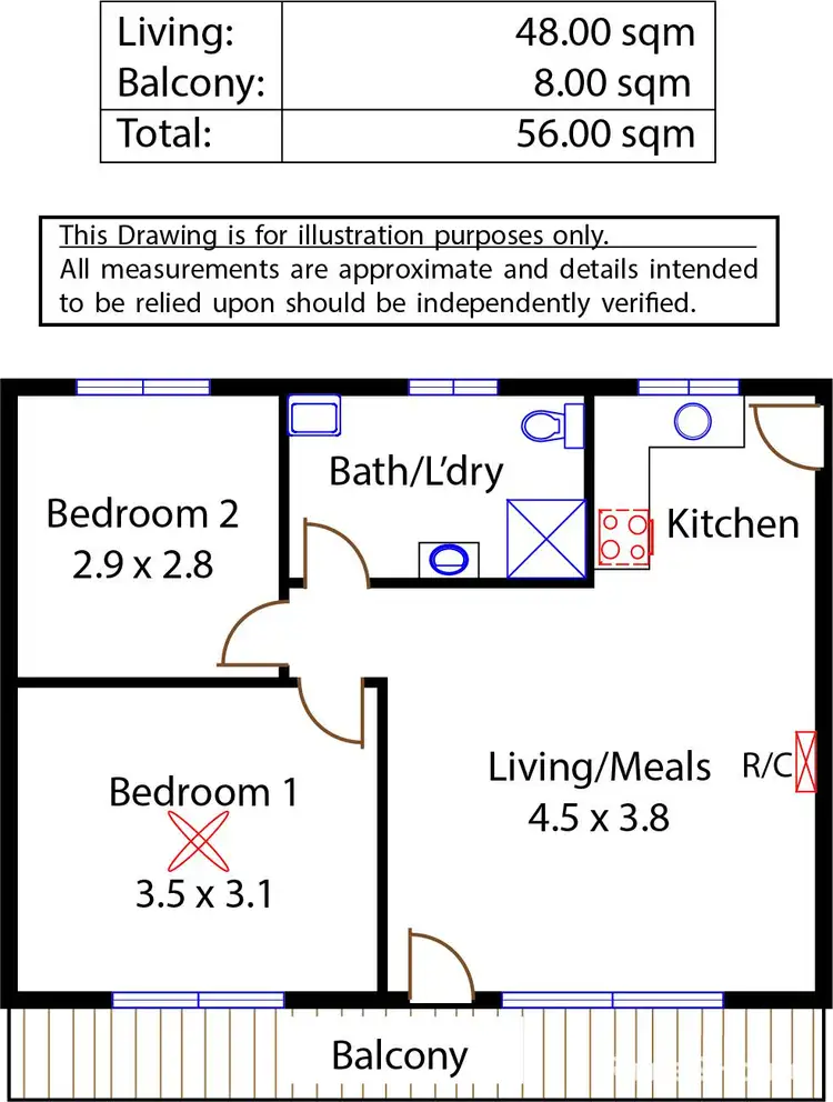 Floorplan of Homely unit listing, 11/9 Brian Street, Salisbury SA 5108