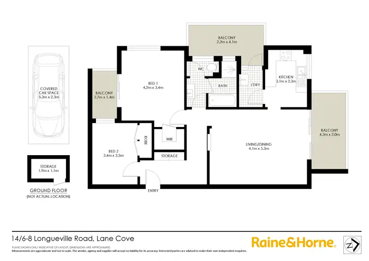 Floorplan of Homely apartment listing, 14/6-8 Longueville Road, Lane Cove NSW 2066