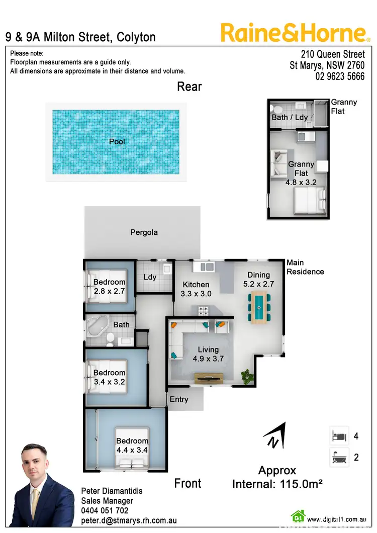 Floorplan of Homely house listing, 9 & 9a Milton Street, Colyton NSW 2760