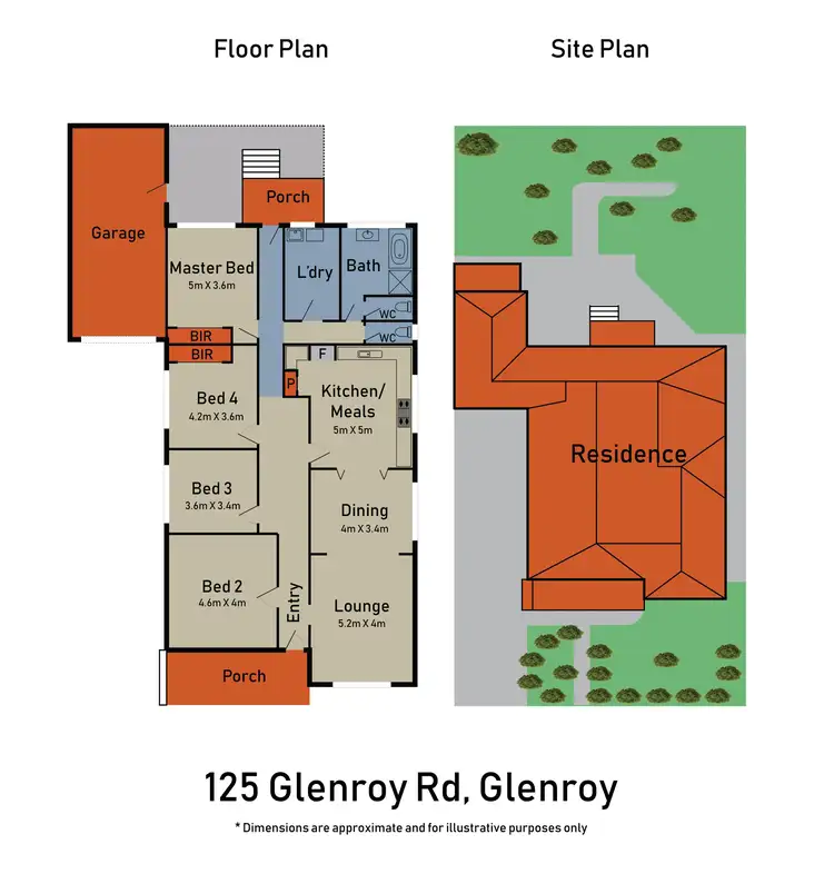 Floorplan of Homely house listing, 125 Glenroy Road, Glenroy VIC 3046
