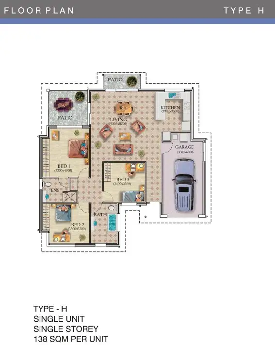 Floorplan of Homely villa listing, 28/21 Tripcony Place, Wakerley QLD 4154