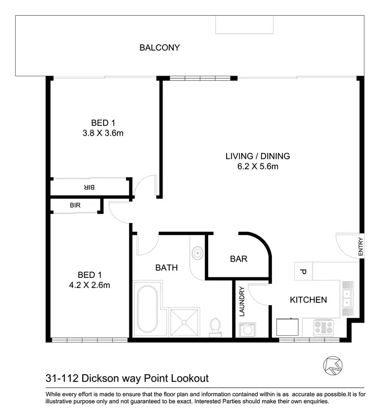 Floorplan of Homely unit listing, 31/112 Dickson Way, Point Lookout QLD 4183